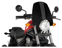 puig touring naked new generation windscreen honda rebel 300 500 2017 2021