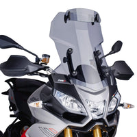 puig touring screen with visor aprilia caponord 1200 2013 2017 smoke