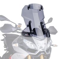 puig touring screen with visor aprilia caponord 1200 2013 2017 smoke
