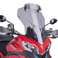 puig touring screen with visor ducati multistrada 1200 s 2013 2014 smoke