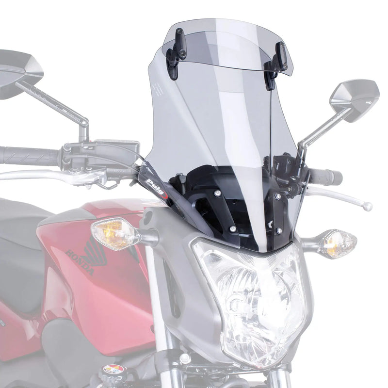 puig touring screen with visor honda nc700s 2012 2013 nc750s 2014 2018 smoke