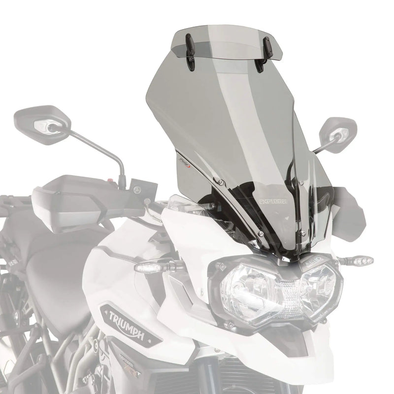 puig touring screen with visor triumph explorer 1200 xc xcx xra low 2016 2017 smoke