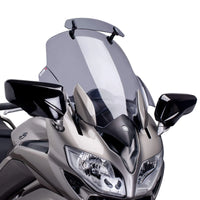 puig touring screen with visor yamaha fjr1300 2013 2020 smoke