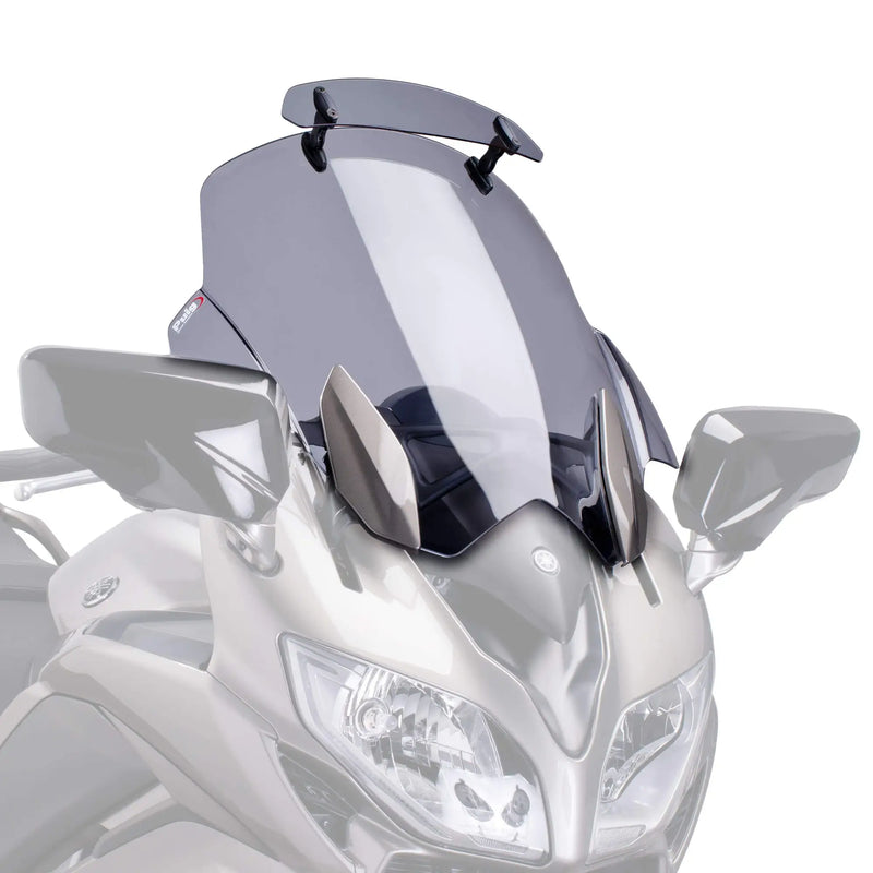 puig touring screen with visor yamaha fjr1300 2013 2020 smoke