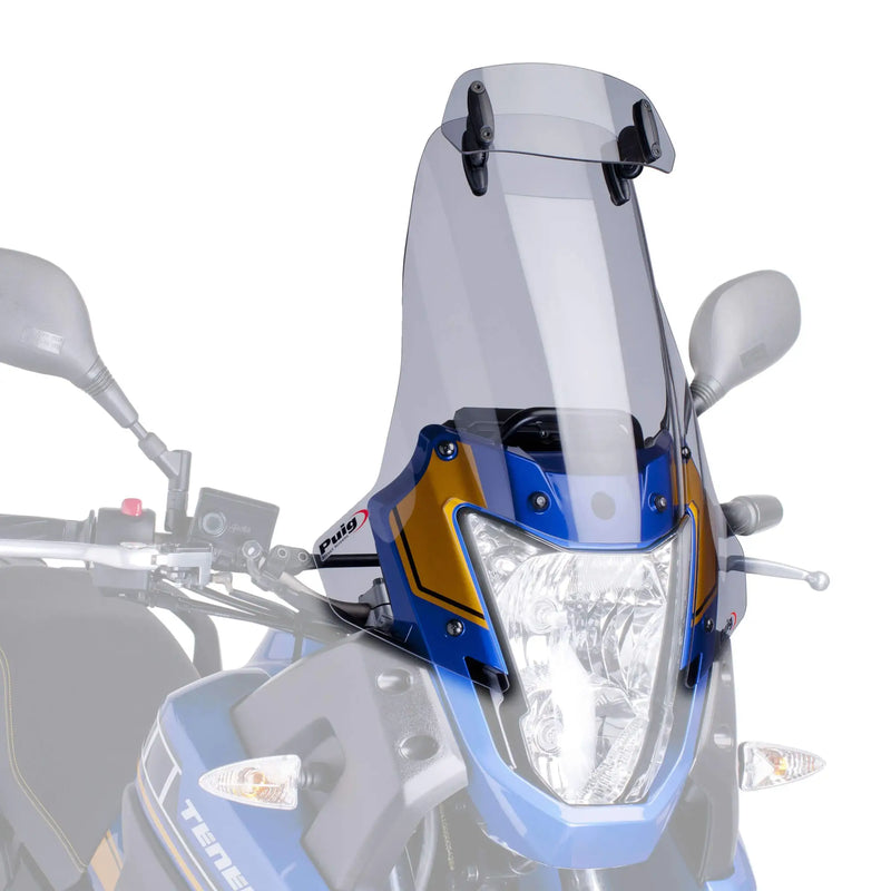 puig touring screen with visor yamaha xt660z tenere 2008 2016 smoke
