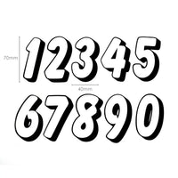 pyramid decals racing numbers set 0 9