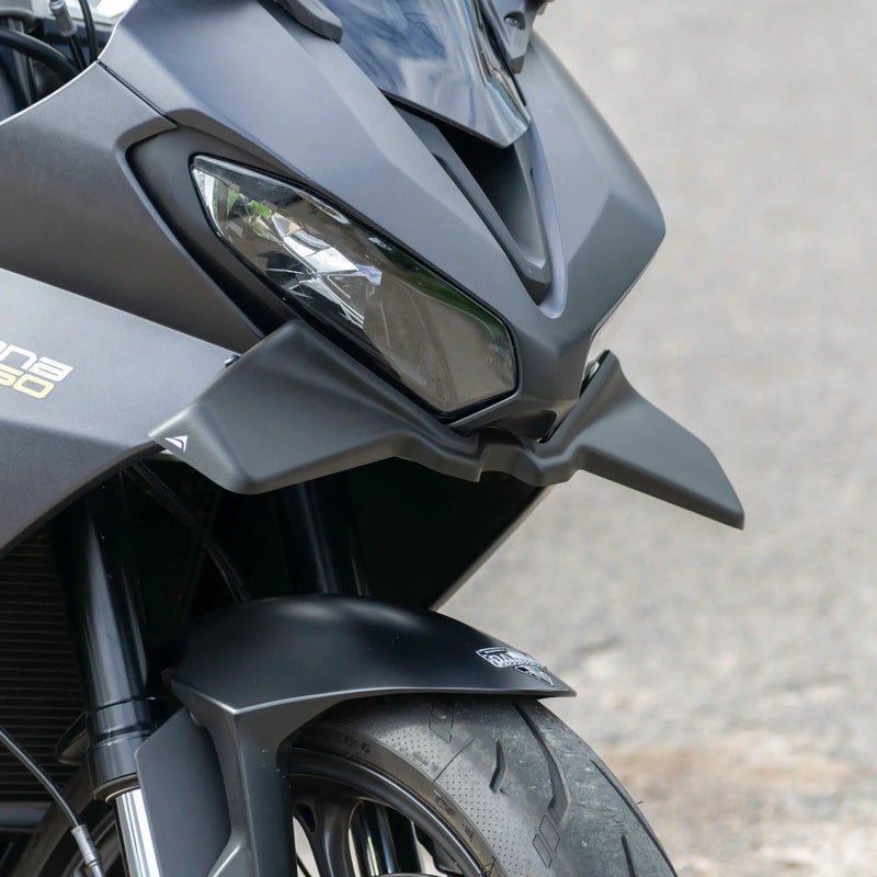 pyramid frontal wing triumph daytona 660 2024 matte black