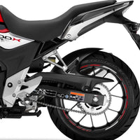 pyramid plastics rear hugger honda cb500x chain matte black 2019