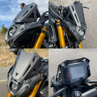 pyramid metal fly screen yamaha mt 09 2021 matte black