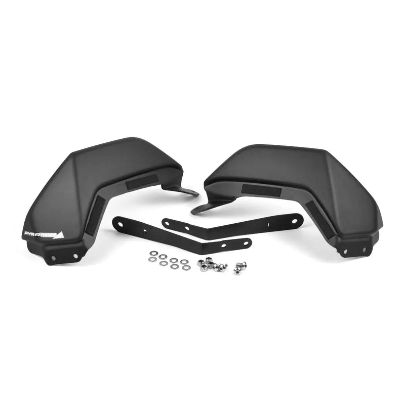 pyramid plastics handguard extensions matte black triumph tiger 1200 2022