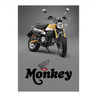 pyramid plastics poster honda monkey 125 2018
