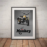 pyramid plastics poster honda monkey 125 2018