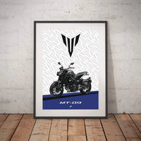 pyramid plastics poster yamaha mt 09 2017 2020