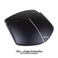 pyramid plastics rear hugger extension for kawasaki er6f er6n 09 11