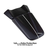 pyramid plastics rear hugger extension in black honda cbr1000rr 08