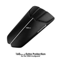 pyramid plastics rear hugger extension triumph speed triple 1200 rs 2021 matte black