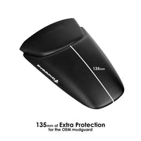 pyramid plastics rear hugger extension triumph trident 660 2021 matte black