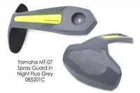 pyramid plastics rear spray guard gloss grey for yamaha mt 07 fz 07