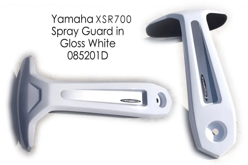 pyramid plastics rear spray guard white for yamaha mt 07 fz 07