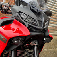 pyramid plastics upper headlight guards yamaha tracer 9 2021 matte black