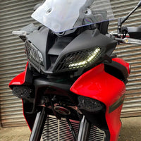 pyramid plastics upper headlight guards yamaha tracer 9 2021 matte black