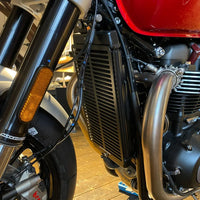 pyramid radiator guard matte black for many triumph models
