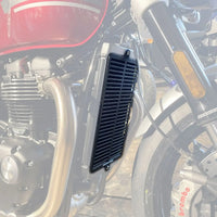 pyramid radiator guard matte black for many triumph models
