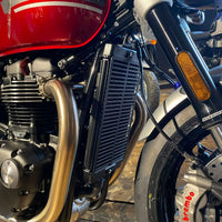 pyramid radiator guard matte black for many triumph models