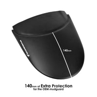 pyramid rear hugger extension yamaha mt 09 2021 matte black