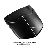pyramid rear hugger extension yamaha tracer 9 gt 2021 xsr900 matte black