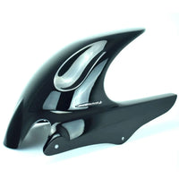 pyramid rear hugger for 184mm chainguard suzuki sv1000 2003 2007 gloss black