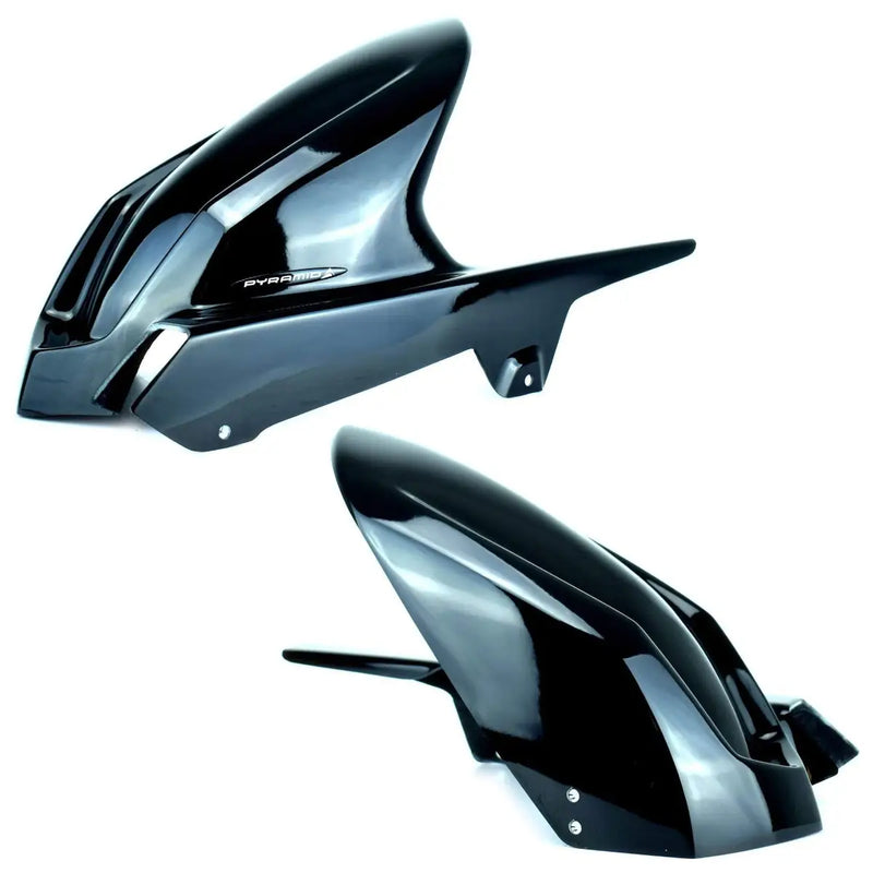 pyramid rear hugger kawasaki z750 2007 2012 gloss black