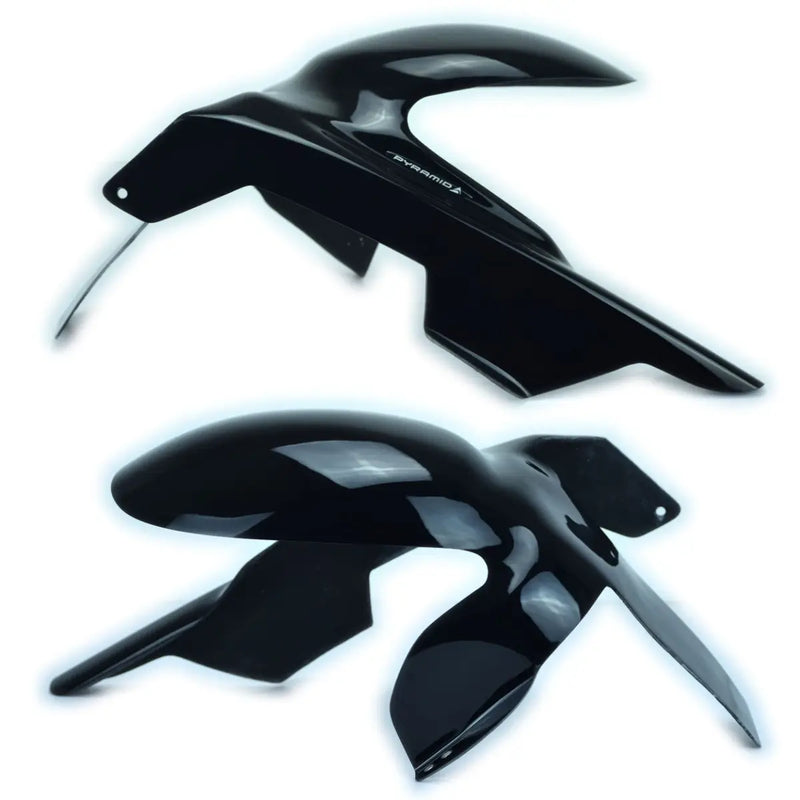 pyramid rear hugger kawasaki zzr 1100 1990 2001 gloss black