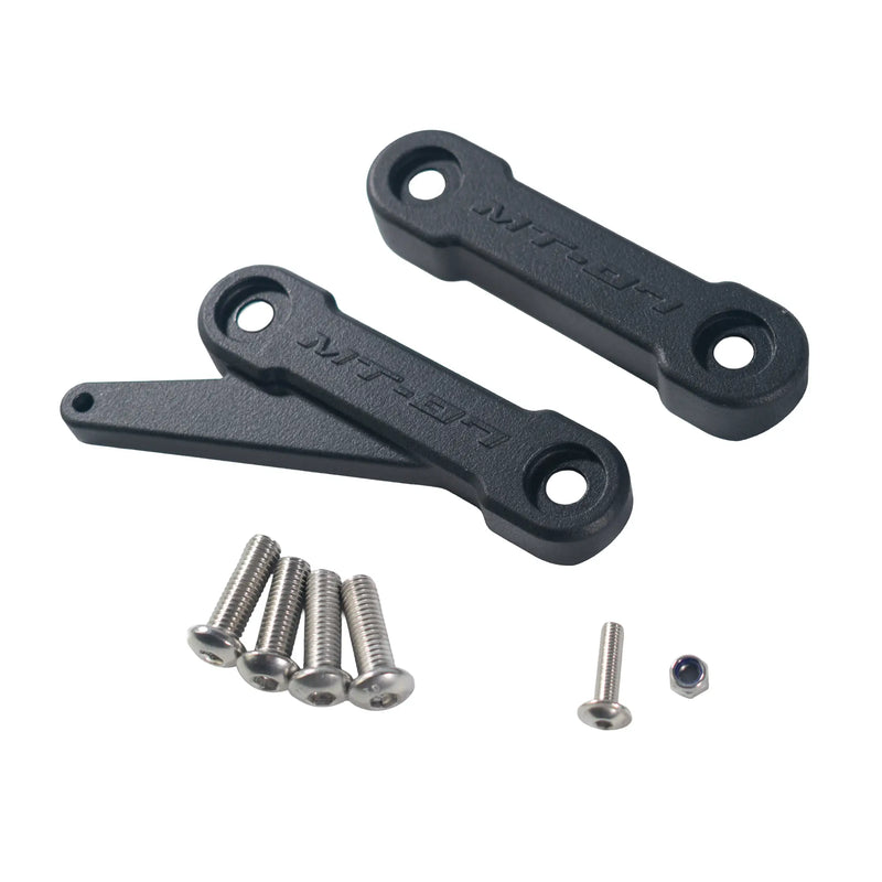 pyramid rear peg blanking blocks yamaha mt 07 2025 matte black