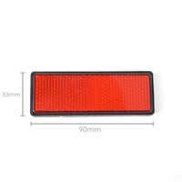 pyramid stick on red reflectors
