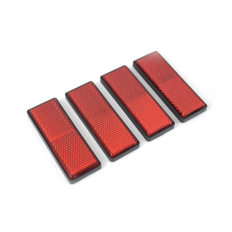 pyramid stick on red reflectors