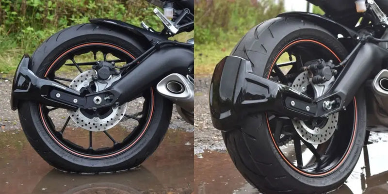 pyramid plastics rear spray guard black yamaha mt 09 fz 09 xsr900 13 16