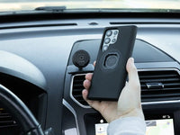 quad lock adhesive dash console car mount