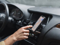 quad lock adhesive dash console car mount