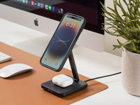 quad lock dual desktop wireless charger