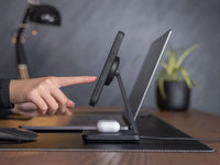 quad lock dual desktop wireless charger