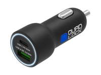 quad lock dual usb car charger 12v