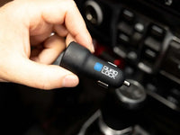 quad lock dual usb car charger 12v