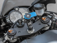 quad lock motorcycle fork stem mounts