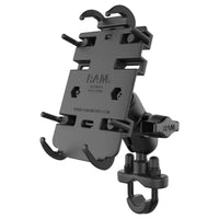 ram mounts quick grip phone mount with handlebar u bolt base