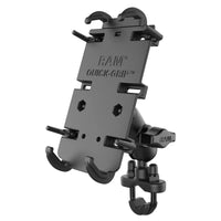 ram mounts quick grip phone mount with handlebar u bolt base