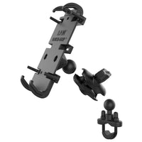 ram mounts quick grip phone mount with handlebar u bolt base