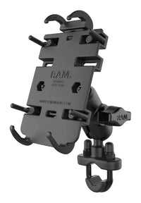 ram mounts quick grip phone mount with handlebar u bolt base