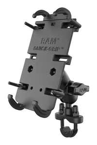 ram mounts quick grip phone mount with handlebar u bolt base
