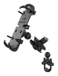 ram mounts quick grip phone mount with handlebar u bolt base